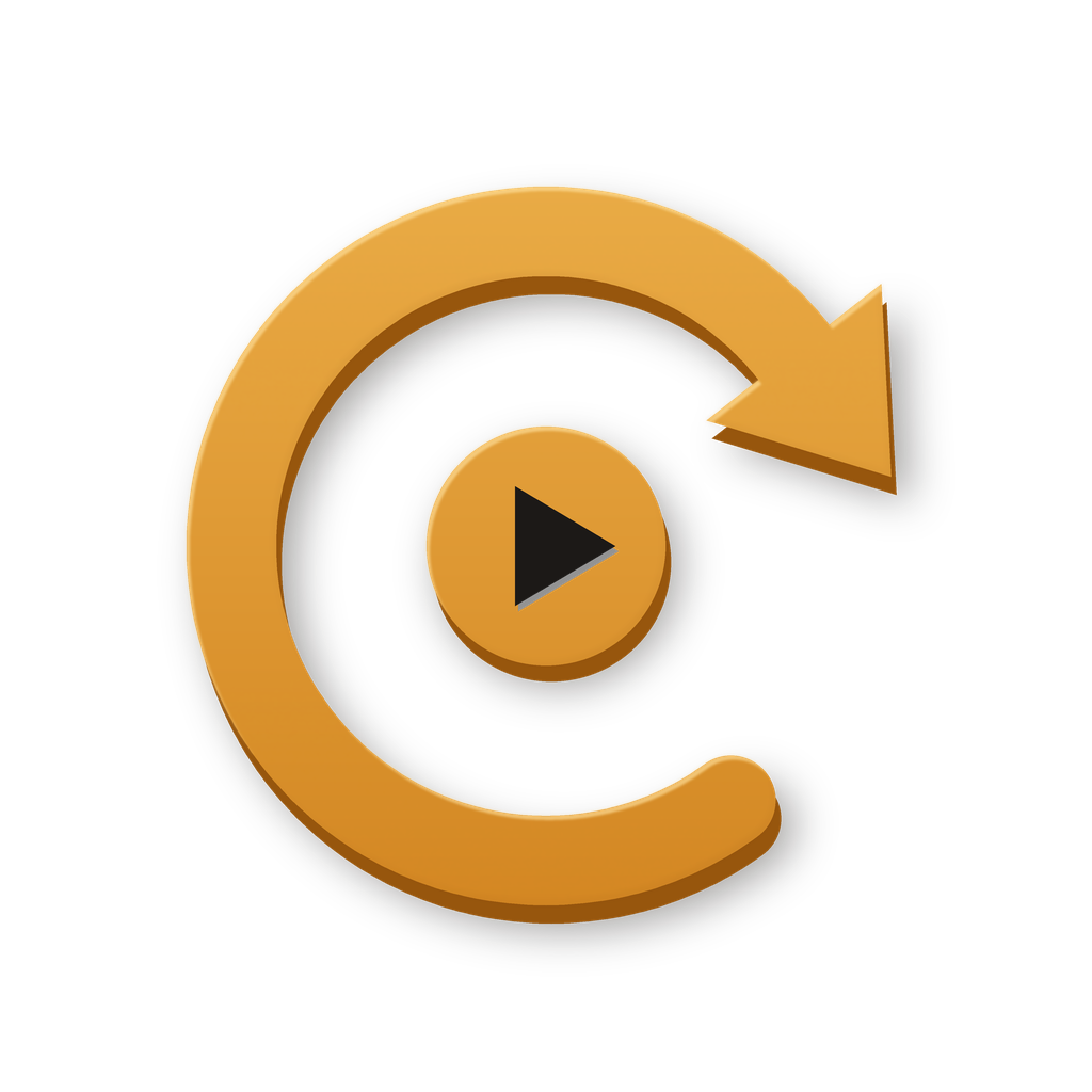 Circular routine symbol representing reusable conversion settings